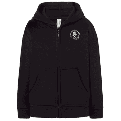 Veste capuche enfant SWRKHOOD/BK
